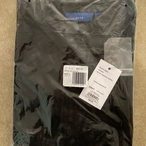 Women’s Apt. 9 Structured Essential Button-Down Shirt Black Brand New